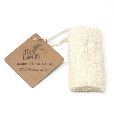 Scrub-12A - Exfoliante de lufa natural en cuerda - 5" - 12,7 cm - Se vende en 5x unidad/es por exterior