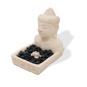 SCV-07 - Porte-encens Bouddha Fengshui (crème) - Vendu en 1x unité/s par extérieur 1