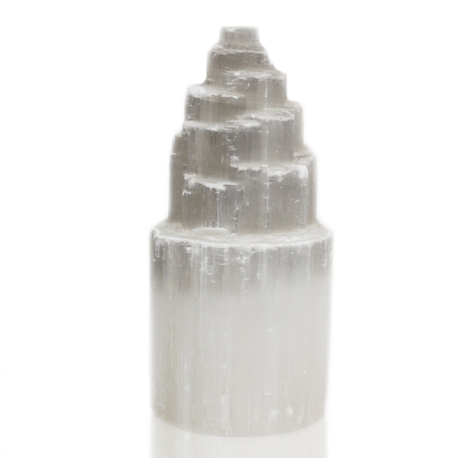 SelLp-02UK - Lampada a torre in selenite naturale - 20 cm (UK) - Venduto in 1x unità per esterno