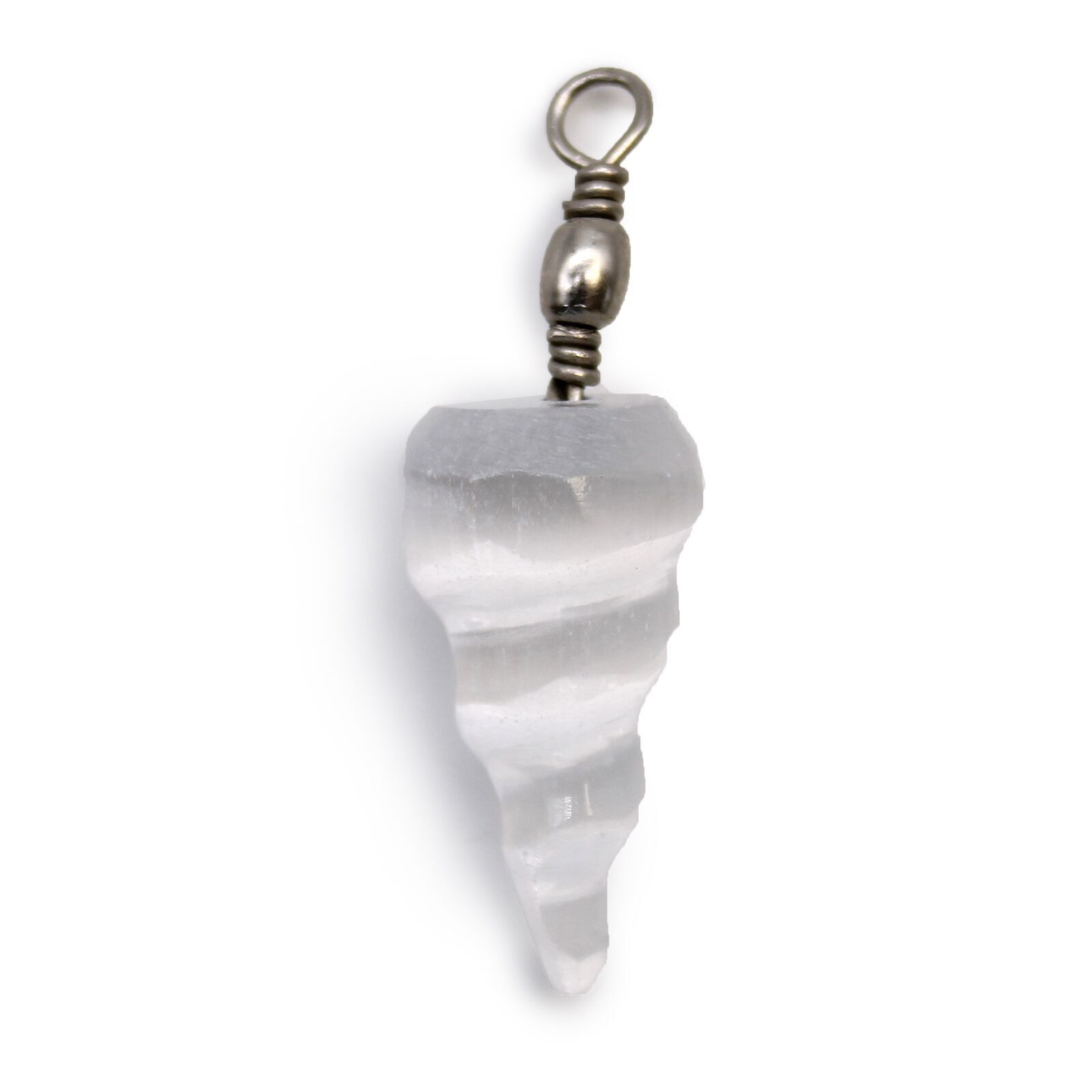 SelPen-02 - Selenite Spiral Pendant - Sold in 3x unit/s per outer
