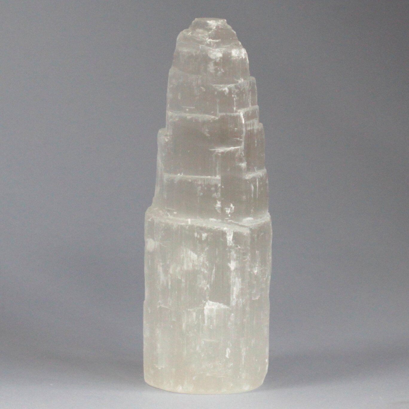 SelT-03 - Torre di selenite naturale - 15 cm - Venduto in 1x unità/i per esterno