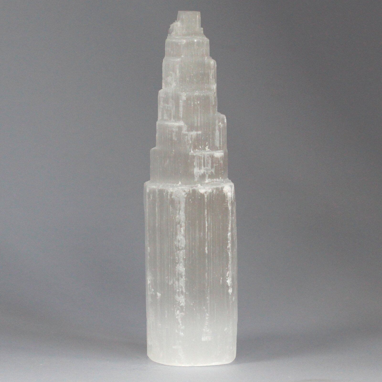 SelT-04 - Torre di selenite naturale - 20 cm - Venduto in 1x unità/i per esterno