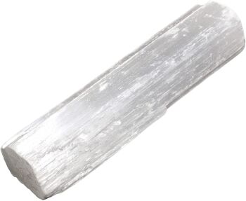 SelW-12 - Cristal brut en bâton de sélénite - Pierre naturelle 7-10 cm - Vendu en 10x unité/s par extérieur 1