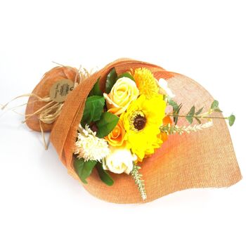 SFB-01 - Bouquet de fleurs de savon sur pied - Orange - Vendu en 1x unité/s par extérieur 2