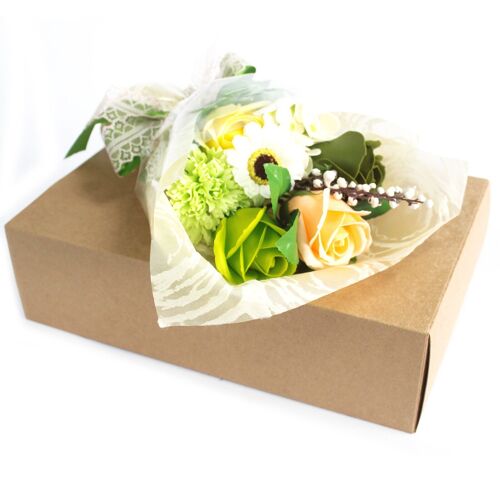 SFB-11 - Boxed Hand Soap Flower Bouquet - Green - Sold in 1x unit/s per outer