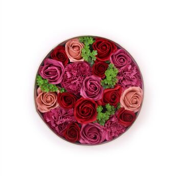 SFBX-05 - Boîte ronde - Roses Vintage - Vendu en 1x unité/s par extérieur 1