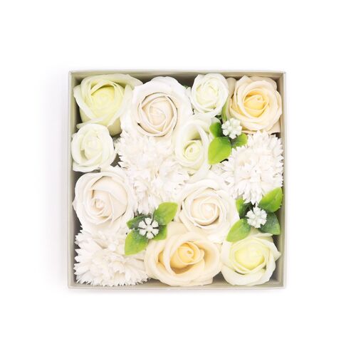 SFBX-10 - Square Box - Wedding Blessings - White & Ivory - Sold in 1x unit/s per outer