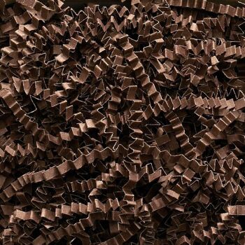 ShredsKG-04 - Papier déchiqueté ZigZag DeLux - Chocolat (1KG) - Vendu en 1x unité/s par extérieur 1