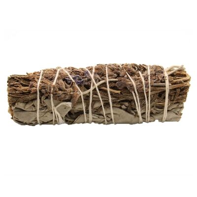 SmudgeS-15 - Smudge Stick - Weißer Salbei & Eukalyptus 10 cm - Verkauft in 1x Einheit/en pro Außenhülle