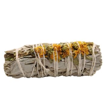 SmudgeS-44 - Smudge Stick - Tournesol Sauge 10cm - Vendu en 1x unité/s par extérieur 1