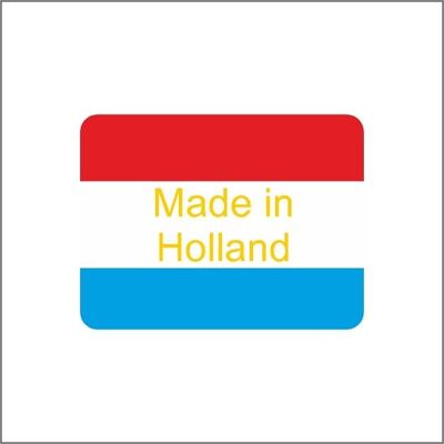 Etiquetas – Fabricadas en Holanda – 500 piezas