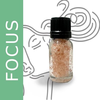 SSaltUL-02 - Sal aromática de aromaterapia Focus - Etiqueta blanca - Se vende en 10 unidades/s por exterior