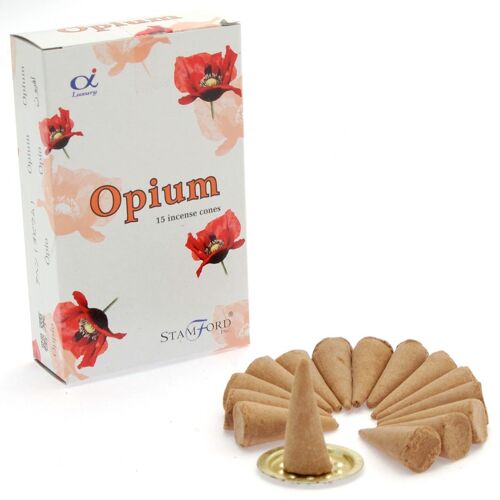 StamC-09 - Stamford Opium Incense Cones - Sold in 12x unit/s per outer