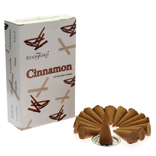 StamC-13 - Stamford Cinnamon Incense Cones - Sold in 12x unit/s per outer