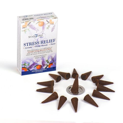 StamC-26 - Stamford Stress Relief Incense Cones - Sold in 12x unit/s per outer