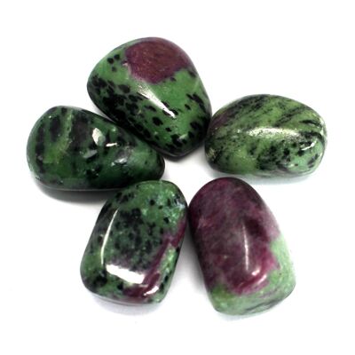 TBm-54 - Premium Tumble Stone - Ruby Zoisite - Vendu en 4x unité/s par extérieur