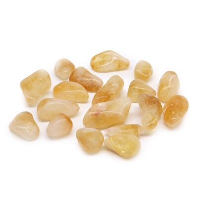 TBm-65 - Pierres culbutées - Quartz citrine Grade A - Vendu en 24x unité/s par extérieur