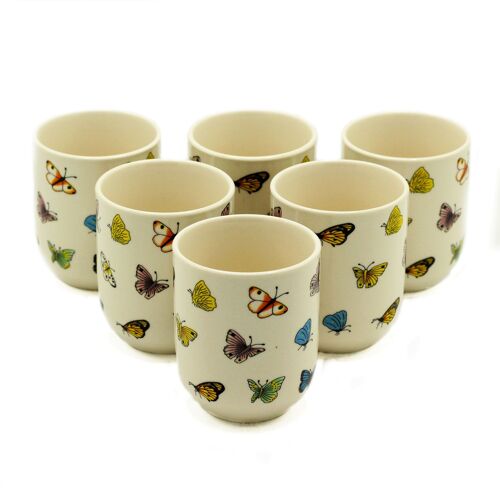 TeaP-17 - Herbal Tea Cups - Butterflies - Sold in 6x unit/s per outer