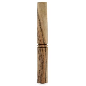Tib-48 - Petit bâton en bois poli uni - Vendu en 1x unité/s par extérieur 1