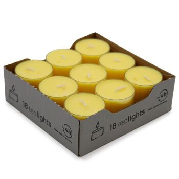 TLS-13 - Paquet de 18 bougies chauffe-plat à la citronnelle - Vendu en 18x unité/s par extérieur 1