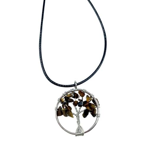 TOLP-04 - Tree of Life Pendant - Tiger Eye - Sold in 1x unit/s per outer
