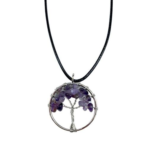 TOLP-07 - Tree of Life Pendant - Amethyst - Sold in 1x unit/s per outer
