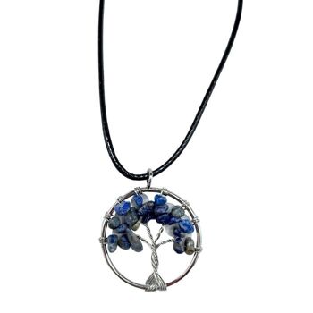 TOLP-09 - Pendentif Arbre de Vie - Sodalite - Vendu en 1x unité/s par extérieur 1