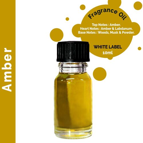 ULFO-01 - 10ml Amber Fragrance Oil - Unlabelled - Sold in 10x unit/s per outer