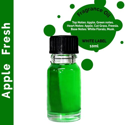 ULFO-03 - 10 ml Apple-Fresh Fragrance Oil - UNLABELLED - Sold in 10x unit/s per outer