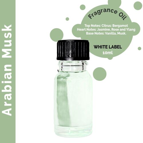 ULFO-04 - 10ml Arabian Musk Fragrance Oil - Unlabelled - Sold in 10x unit/s per outer