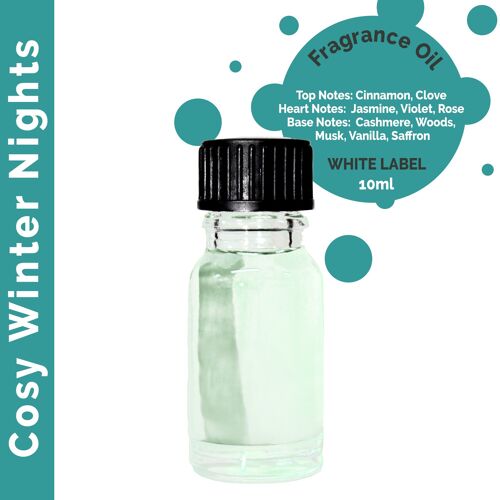 ULFO-107 - Cosy Winter Nights Fragrance Oil 10ml - White Label - Sold in 10x unit/s per outer