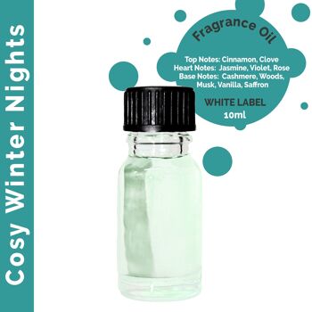 ULFO-107 - Huile parfumée Cosy Winter Nights 10 ml - Étiquette blanche - Vendue en 10x unité/s par extérieur