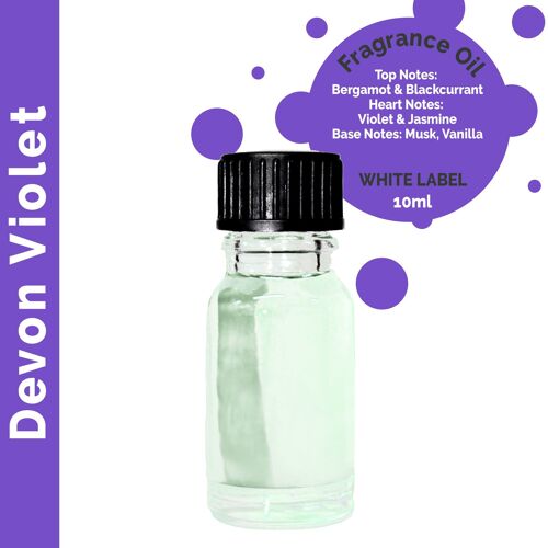 ULFO-19 - 10ml Devon Violet Fragrance Oil - UNLABELLED - Sold in 10x unit/s per outer