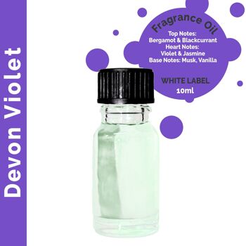 ULFO-19 - 10 ml d'huile parfumée Devon Violet - SANS ÉTIQUETTE - Vendu en 10x unité/s par extérieur 1