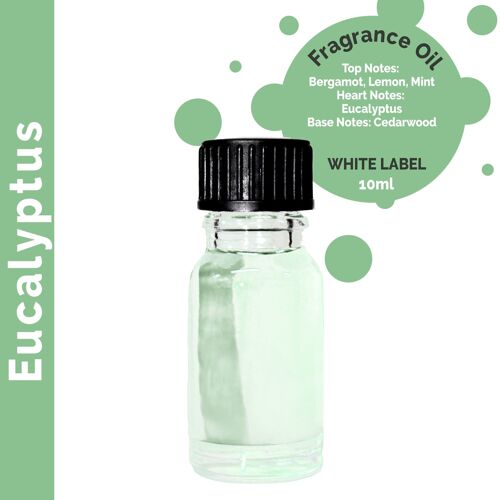 ULFO-22 - 10 ml Eucalyptus Fragrance Oil - Unlabelled - Sold in 10x unit/s per outer