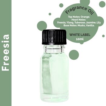 ULFO-24 - 10 ml d'huile parfumée Freesia - Sans étiquette - Vendu en 10x unité/s par enveloppe 1