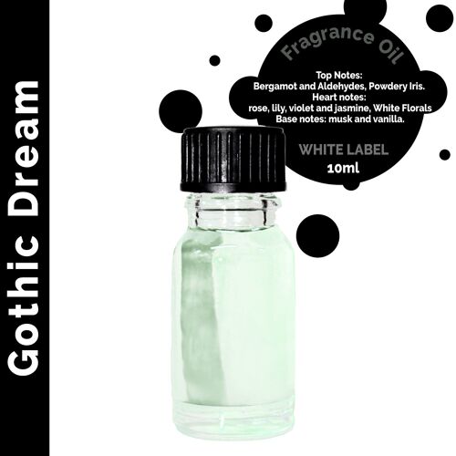 ULFO-27 - 10 ml Gothic Dream Fragrance Oil - UNLABELLED - Sold in 10x unit/s per outer