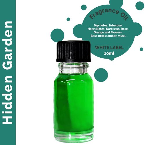 ULFO-28 - 10 ml Hidden Garden Fragrance Oil - UNLABELLED - Sold in 10x unit/s per outer