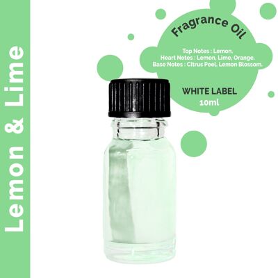 ULFO-34 - Olio profumato al limone e lime - SENZA ETICHETTA - Venduto in 10 unità per esterno