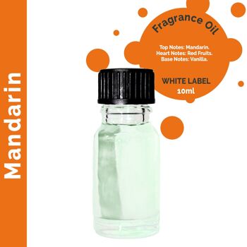 ULFO-38 - 10 ml d'huile parfumée à la mandarine - Sans étiquette - Vendu en 10x unité/s par enveloppe 1