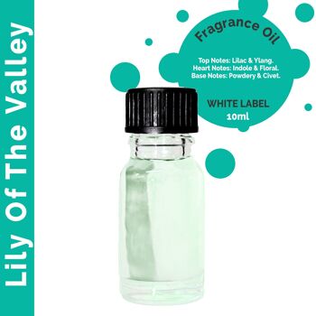 ULFO-37 - 10 ml d'huile parfumée Lily Of The Valley - Sans étiquette - Vendu en 10x unité/s par enveloppe 1