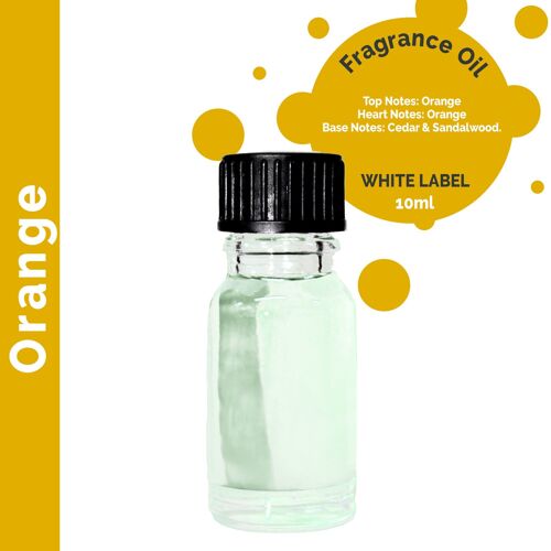 ULFO-45 - 10 ml Orange Fragrance Oil - UNLABELLED - Sold in 10x unit/s per outer