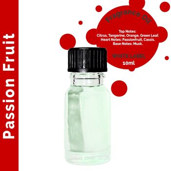 ULFO-46 - 10 ml d'huile parfumée aux fruits de la passion - Sans étiquette - Vendu en 10x unité/s par enveloppe 1