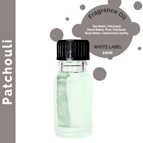 ULFO-47 - 10 ml Patchouli Fragrance Oil - UNLABELLED - Sold in 10x unit/s per outer