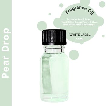 ULFO-49 - 10 ml d'huile parfumée Pear Drop - Sans étiquette - Vendu en 10x unité/s par enveloppe 1