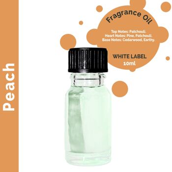 ULFO-48 - 10 ml d'huile parfumée à la pêche - Sans étiquette - Vendu en 10x unité/s par enveloppe 1