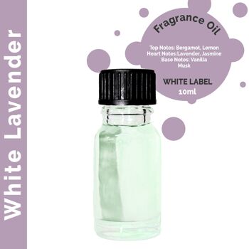 ULFO-63 - 10 ml d'huile parfumée à la lavande blanche - Sans étiquette - Vendu en 10x unité/s par enveloppe 1