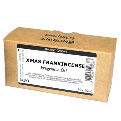 ULFO-70 - 10 ml Fragancia de incienso navideño - Sin etiquetar - Vendido en 10x unidad/es por exterior