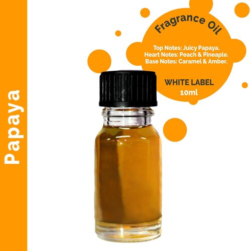 ULFO-91 - Papaya Fragrance Oil 10ml - UNLABELLED - Sold in 10x unit/s per outer