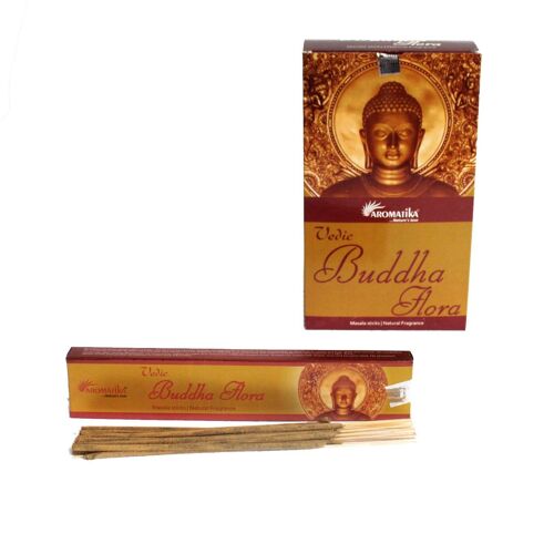 Vedic-09 - Vedic Incense Sticks - Buddha Flora - Sold in 12x unit/s per outer